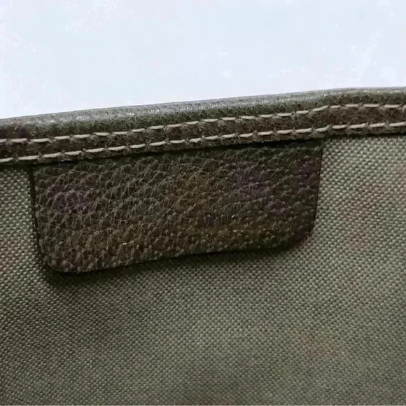 Gucci Tote Bag Vintage Sherry Line Brown PVC Certified Authentic - Picture 8 of 12